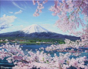 Mt. Fuji with Cherry Blossoms