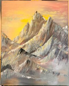 Sunset at the peak