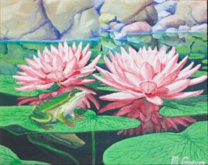 Frog with Waterlilies